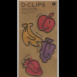 Midori D-Clip Large Fruit Paperclips